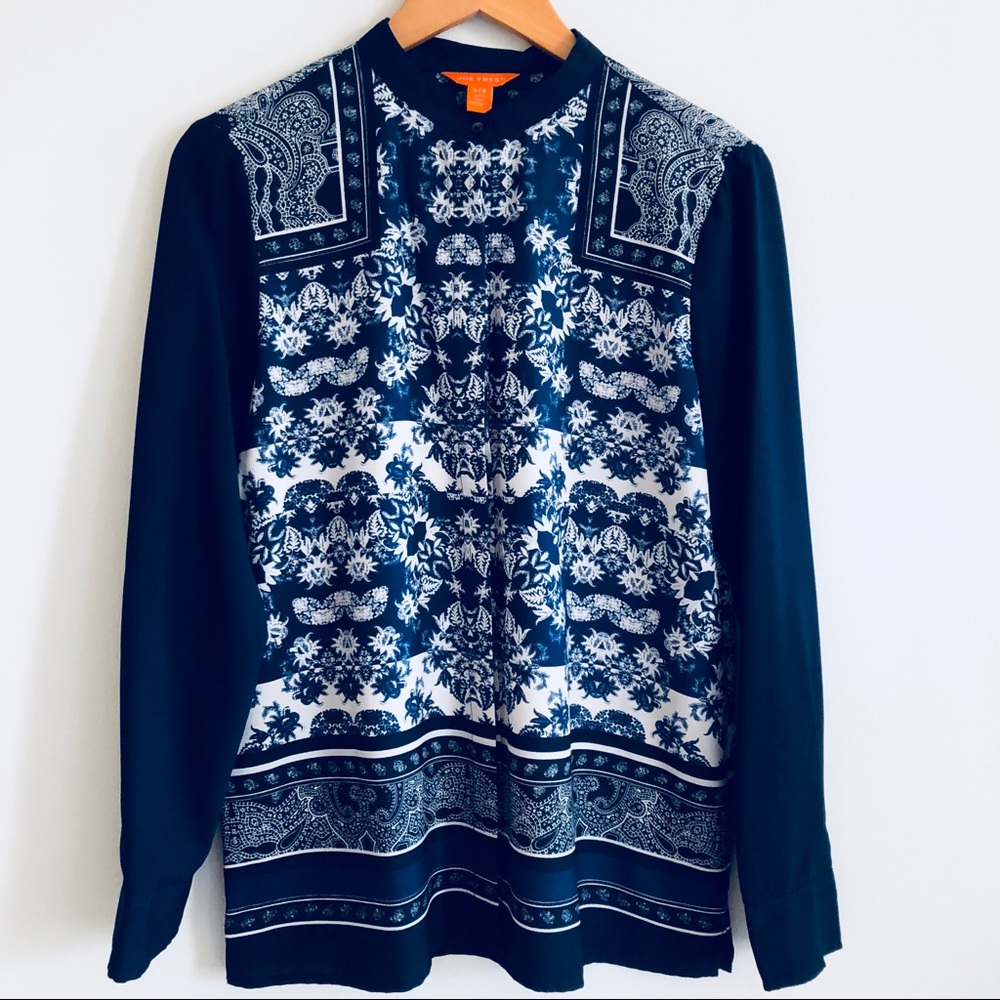 Bandanna print blouse